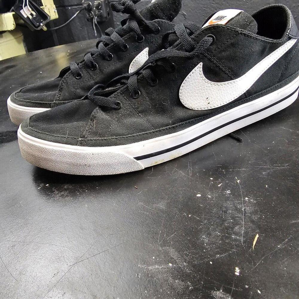 Size 11 - Nike Court Legacy Canvas Black White 2021 Worn